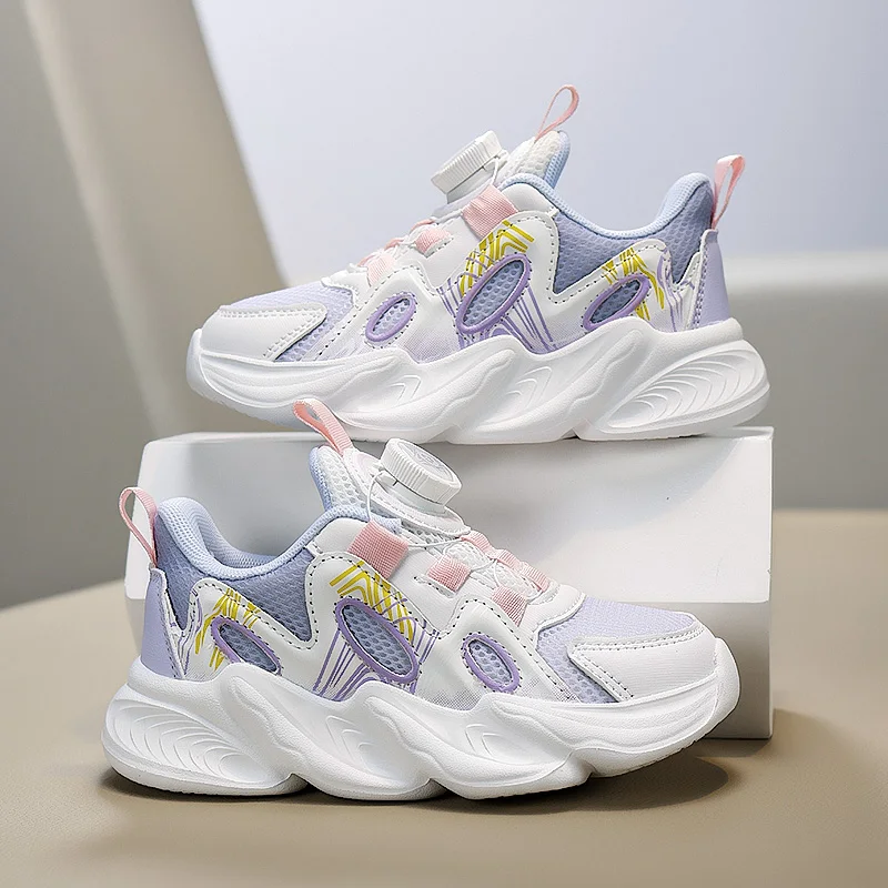 

Children Sports Shoes Breathable Comfortable Girls Soft Soled Running Shoes New Outdoor Lightweight Trendy Kids Sneakers