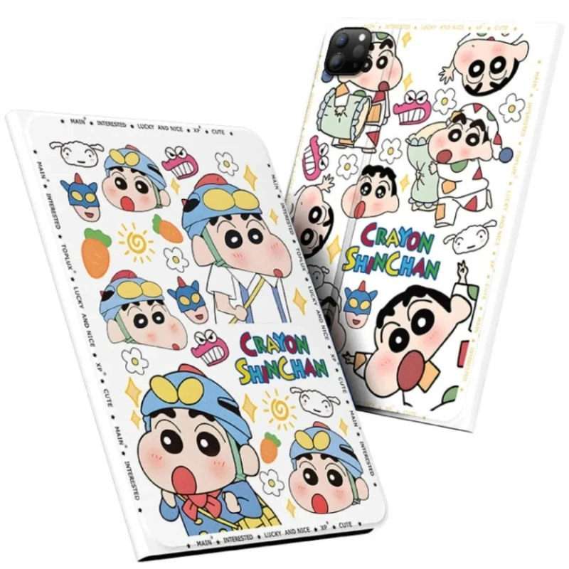 

Crayon Shin-chan для iPad Чехол ipad 8/9/10 10,2 дюйма A16 11 дюймов Защитный чехол Air3 4 5 10,9 дюйма M2 M3 Pro4 5 6 12,9 дюйма M4 Чехол для планшета