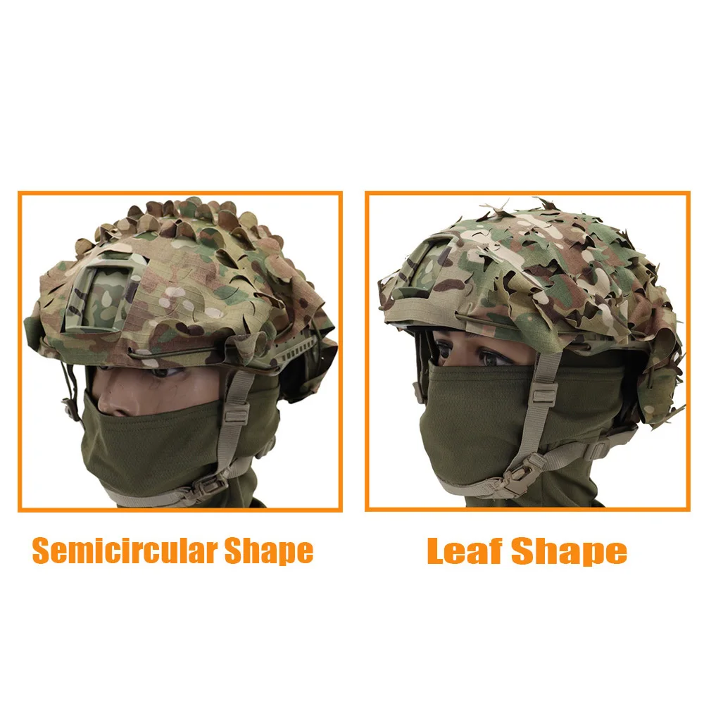 Tactical FAST Helmet Cover Laser Cutting 3D Camouflage Helmet Cloth Cover Hunting Helmet Accessories view 2