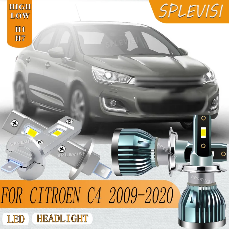 

Anti-Fog LED headlight high low beam Ensures Clear Vision durable For Citroen C4 2009 2010 2011 2012 2013 2014 2015 2016-2020