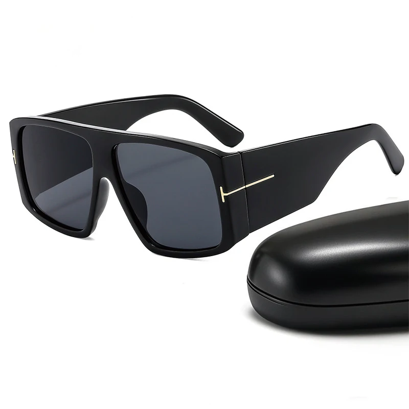 

Brand Square Sunglasses Women Men Fashion Trends Luxury Designer Oversized Black UV400 Sun Glasses Gradient Eyewear Oculos 2025