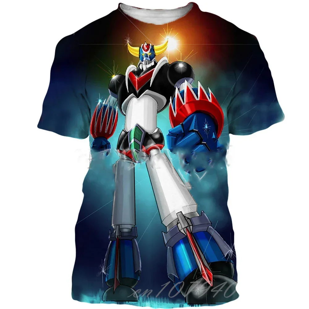 2024 Summer Anime Harajuku Mazinger Z 3D Printed New Fashion T-shirt for Men and Children Street Shirt T-shirt Top Clothing 6XL