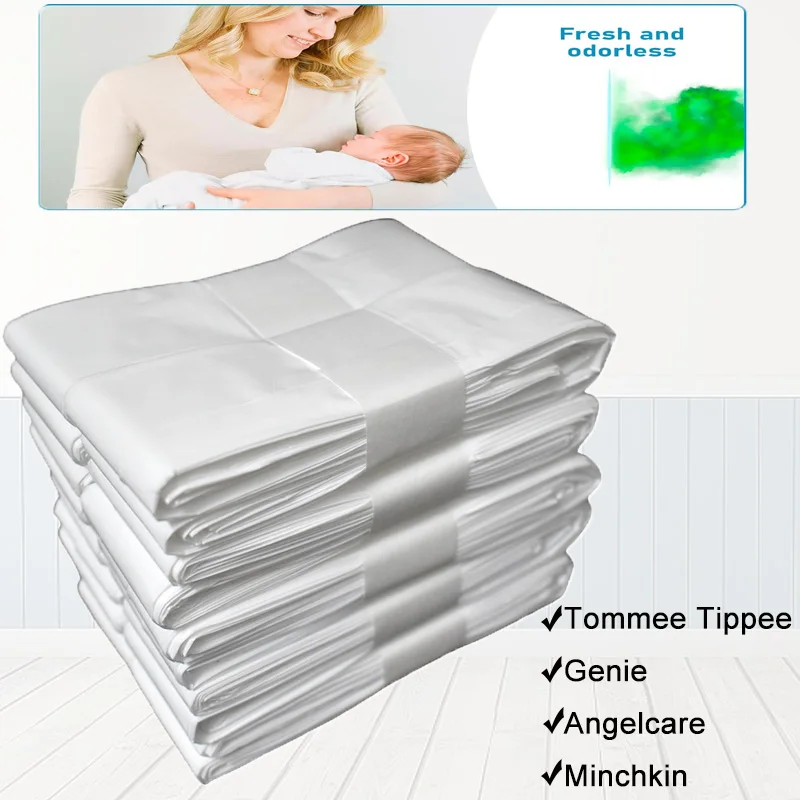 1/5/10Pcs White Diaper Pail Refills Bags For Angelcare Trash For Sangenic Tommee Tippee For twist & click For Genie For Munchkin