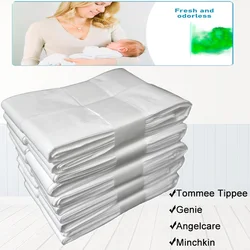 1/5/10Pcs White Diaper Pail Refills Bags For Angelcare Trash For Sangenic Tommee Tippee For twist & click For Genie For Munchkin