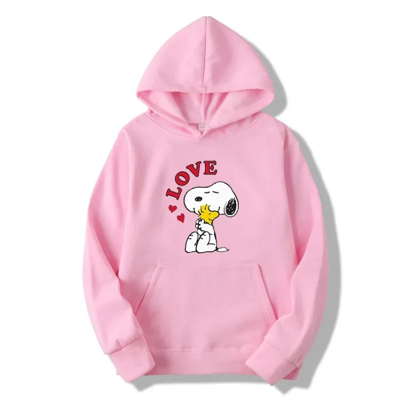 2024 moda masculina hoodie bonito disney snoopy charlie marrom solto topo plus size masculino hip hop streetwear outono e inverno