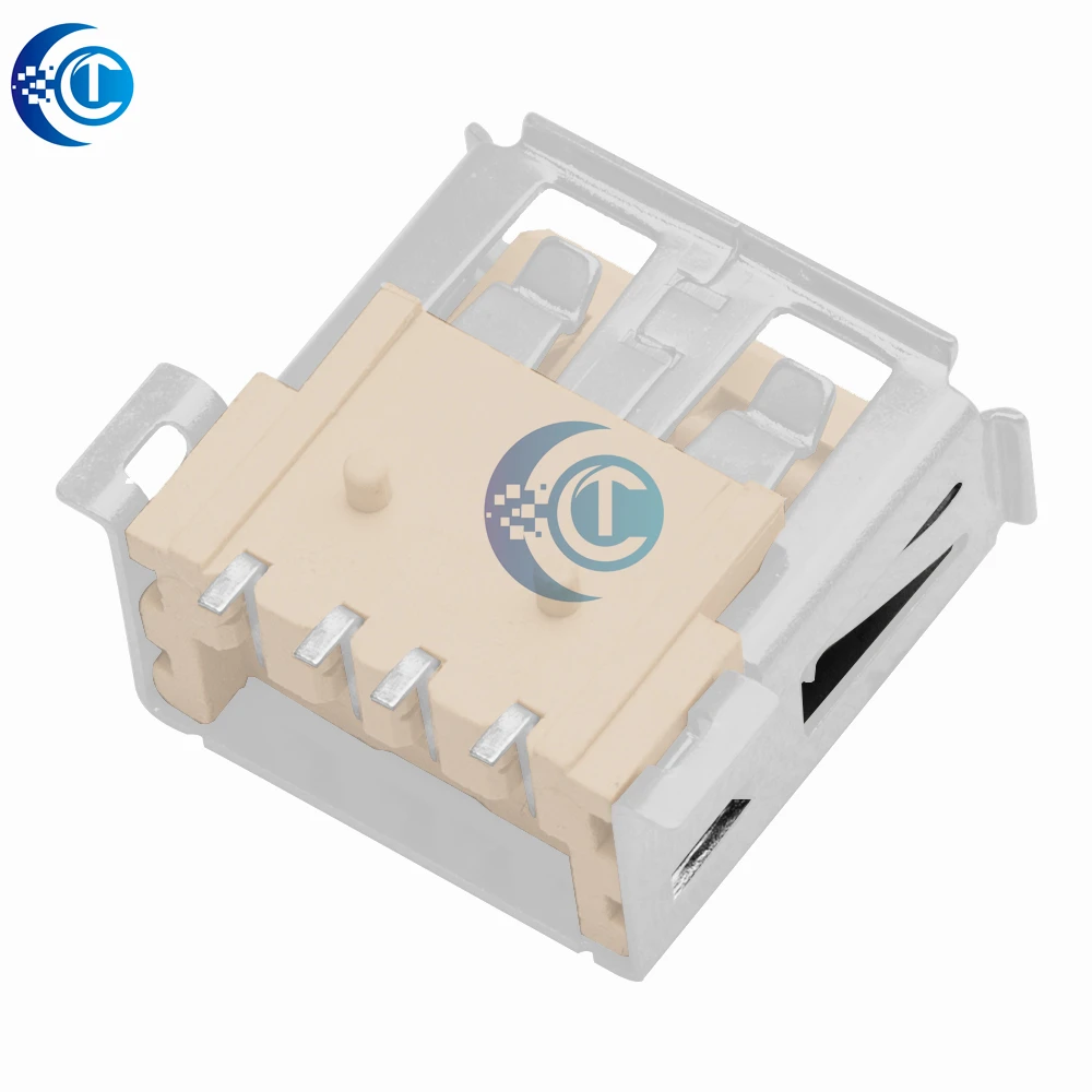 10PCS PCB Mount USB-A Female Connectors - Reliable Standard Solder Jacks for DIY Electronics