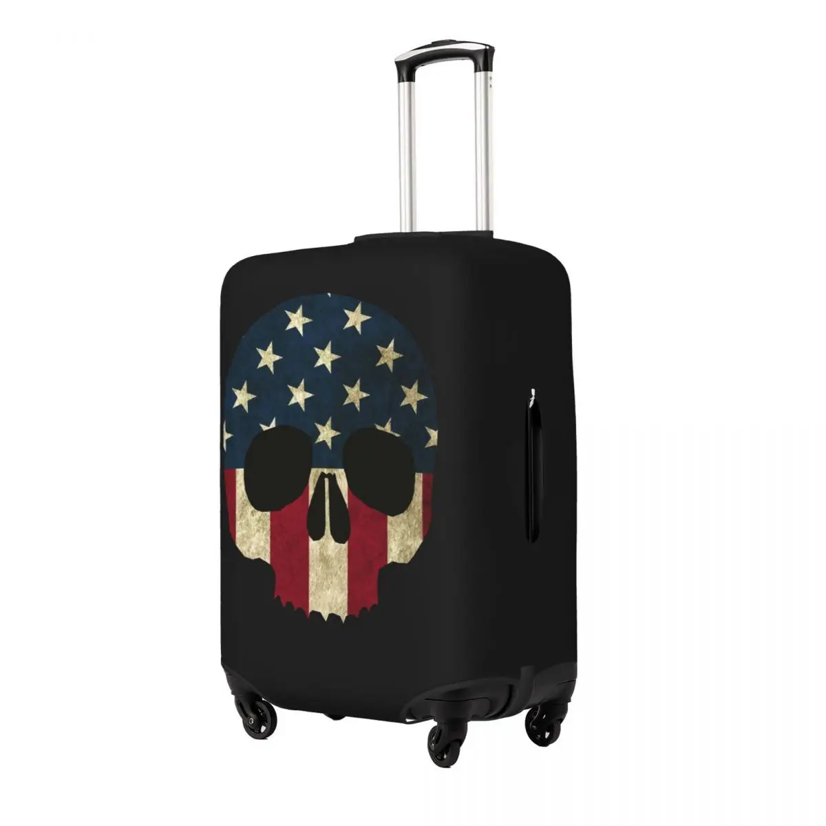 American Skull Print Luggage Protective Dust Covers Elastic Waterproof 18-32inch Suitcase Cover Travel Accessories