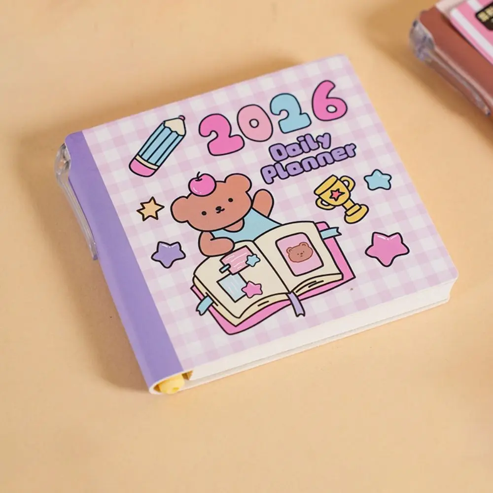 لطيف بولي Leather الجلود 2026 مخطط الكرتون جرو جدول أعمال صغير محمول لتقوم بها بنفسك موعد كتاب اللوازم المدرسية #3