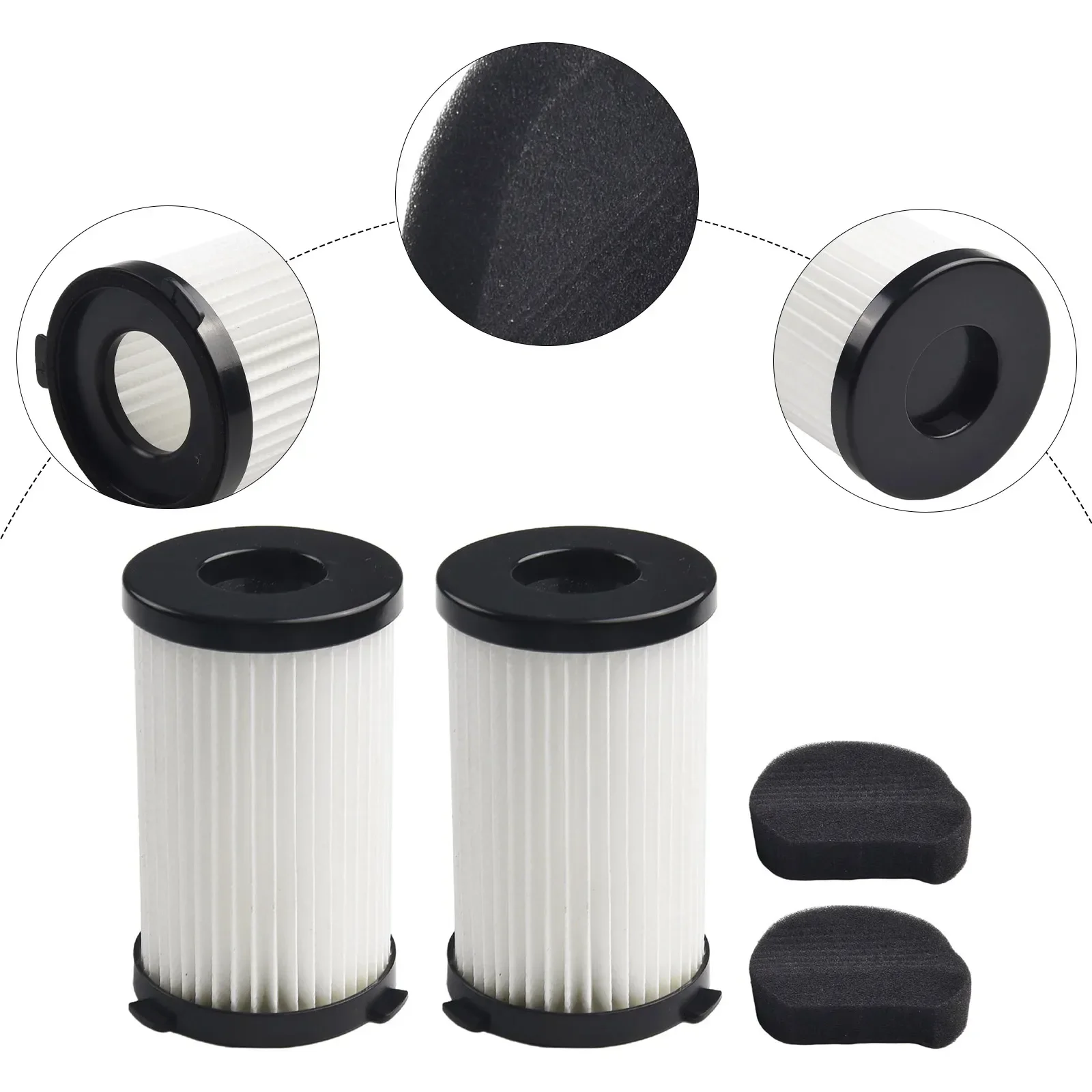 Kits Filters Vacuum Cleaner Pet Hair Reduce Dust 2pcs/Set Assembly Clatronic BS 1948 CB Spare For Clatronic BS 1306N