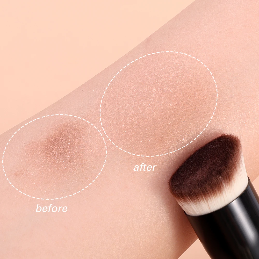 Makeup Brushes Foundation Concealer Angled Seamless Cover Synthetic Dark Circle Liquid Cream Cosmetics Contour Brush Beauty Tool