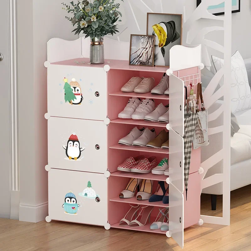 New Model Simple Shoe Rack, Household Door Shoe Cabinet, Dormitory Multi-layer Dust Rack Storage Artifact Premium