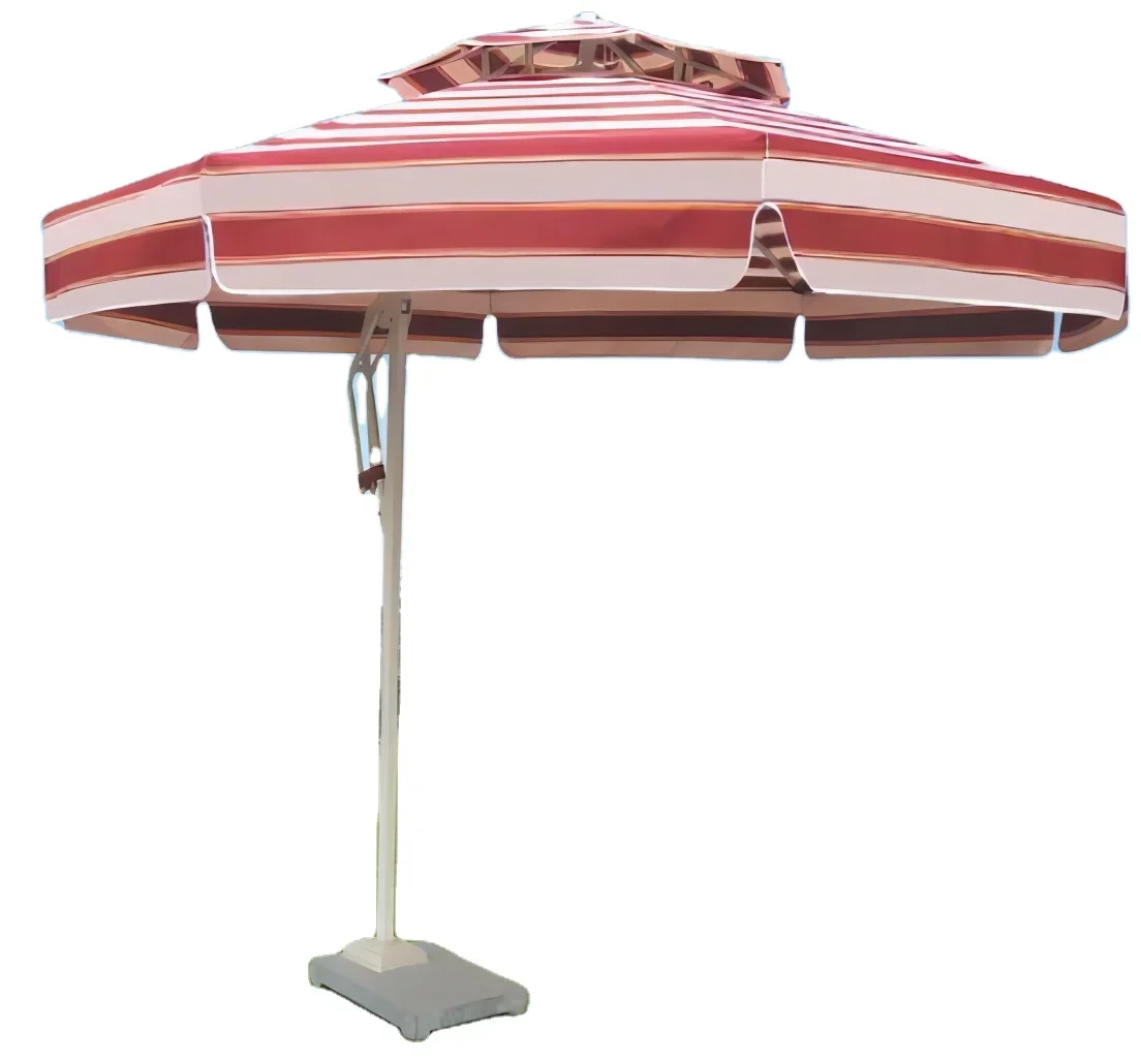 Outdoor  Customized Stripped Colors  Umbrella for Beach for Camp and for Hotel