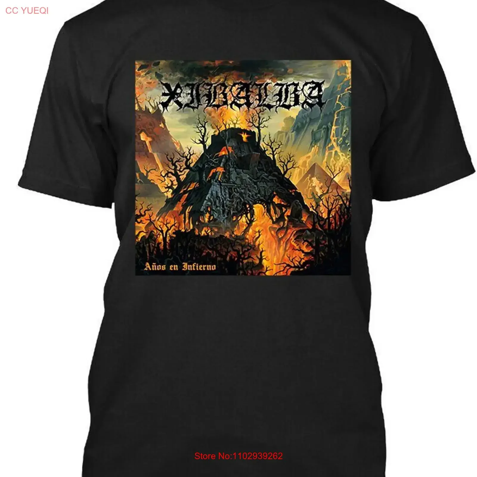 Nueva Edición Limitada Xibalba Años En Infierno Camiseta con Logo de Música Hard Americana S 4XL vintage Lavada de diseñador Suave y Elástica