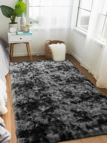 VIKAMA Minimalist Style Living Room Carpet, Fluffy And Slip-Resistant Children's Room Mat, Bathroom Carpet, Home Decoration