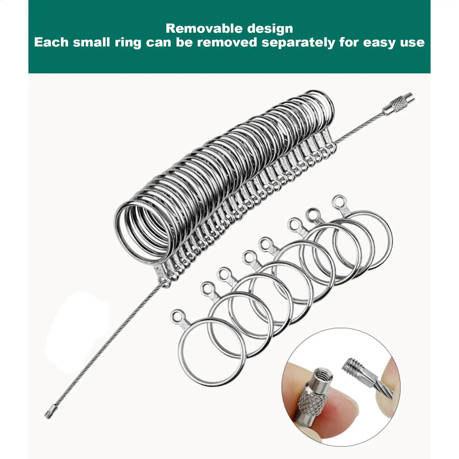Finger Size Measuring Tool Ring Measurer Models Jewelry Sizer Precise Ring Finger Size Gauge Jewelry Sizing Tool for Personal