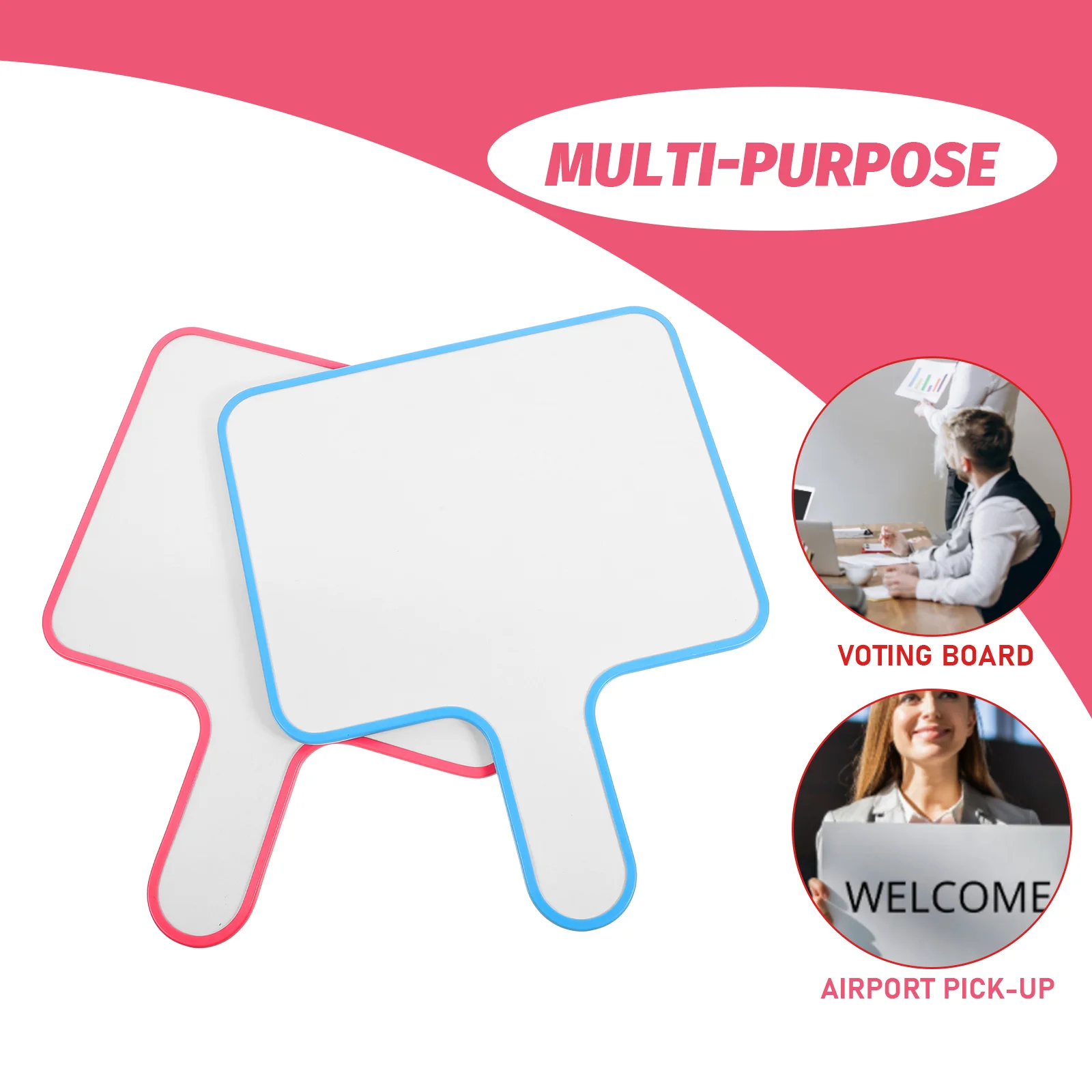 2 Pcs Handheld Whiteboard Whiteboards Dry Erase for Voting Practical Small The Pet Erasable Student