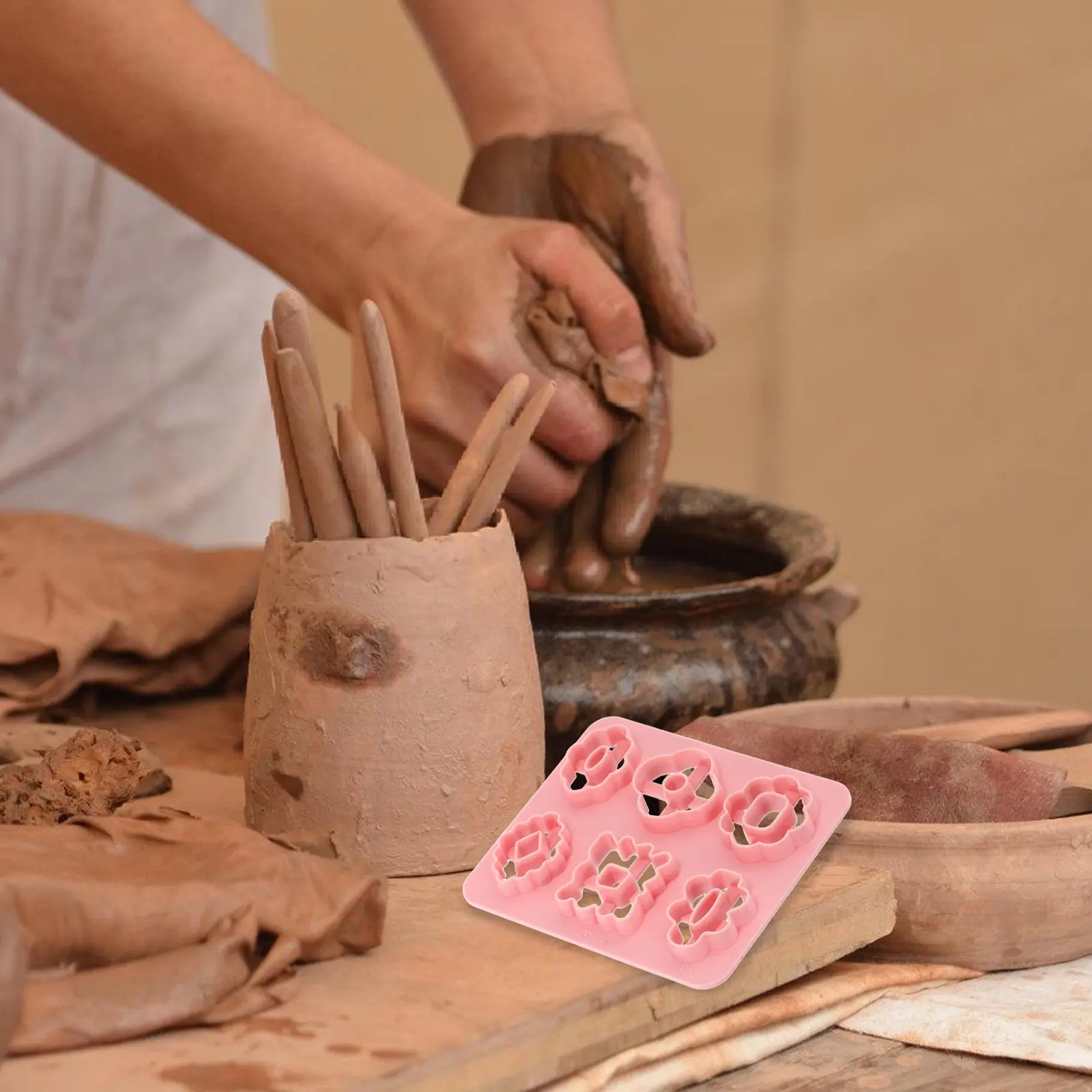 

Пластиковый вырубщик для сережек, многофункциональный инструмент для полимерной глины, форма для изготовления сережек своими руками, принадлежности для ювелирного творчества