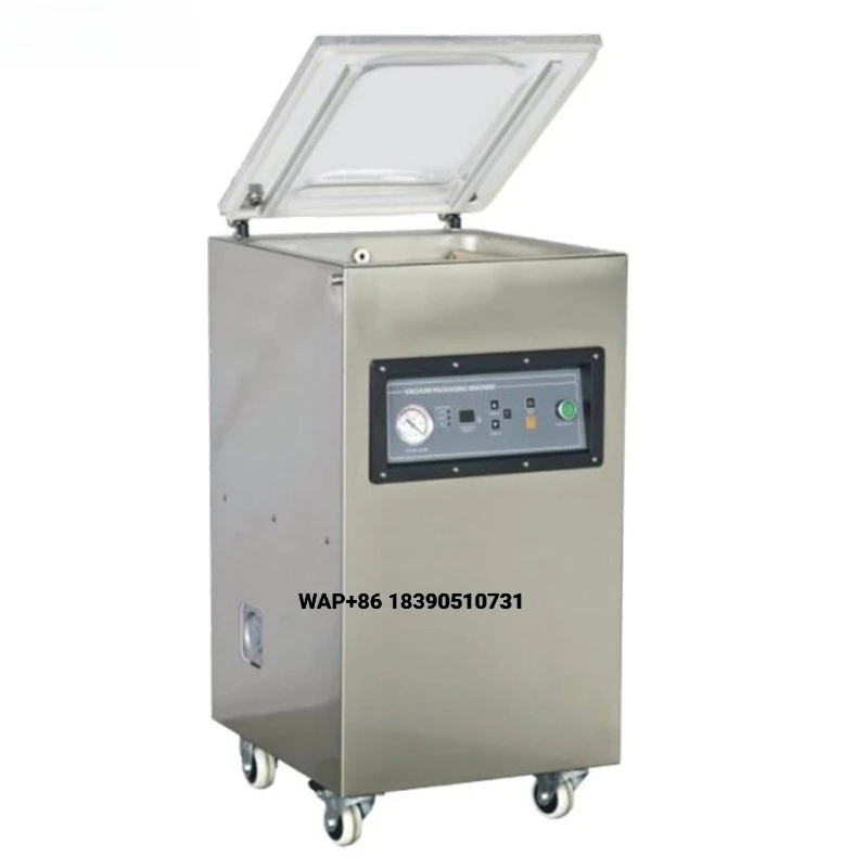 VM400C/B Model Single Chamber Vacuum Sealing Machine Pneumatic Driven for Dry/Wet Food Packaging in Bags Pouches Films
