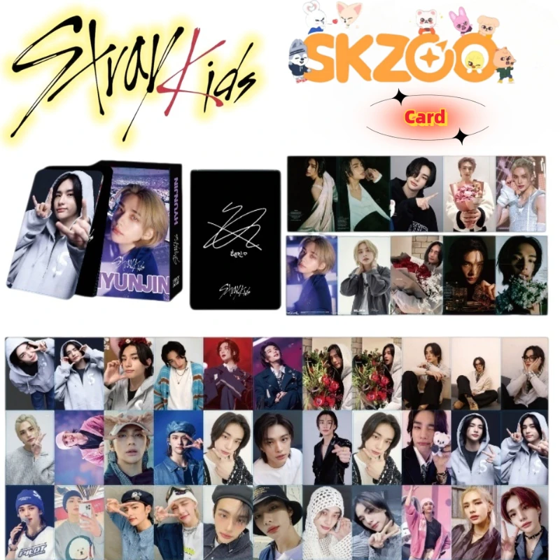 

SKZOO Stray Kids Jiniret Wolf chan Personalized Creative Anime-style Card Student Support Merchandise Postcard Gift Wholesale