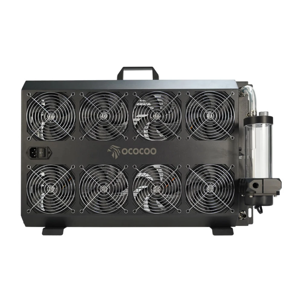 OCOCOO Premium Quality Industrial Grade External Cooling Row Thick Aluminum Fins For Multi-GPU Deep Learning Workstation