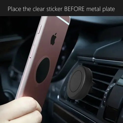 Replacement Mount Black Metal Plates for All Magnetic Car Mounts Cell Phone Tablet Holder Rectangle Round for Your Mount Shape