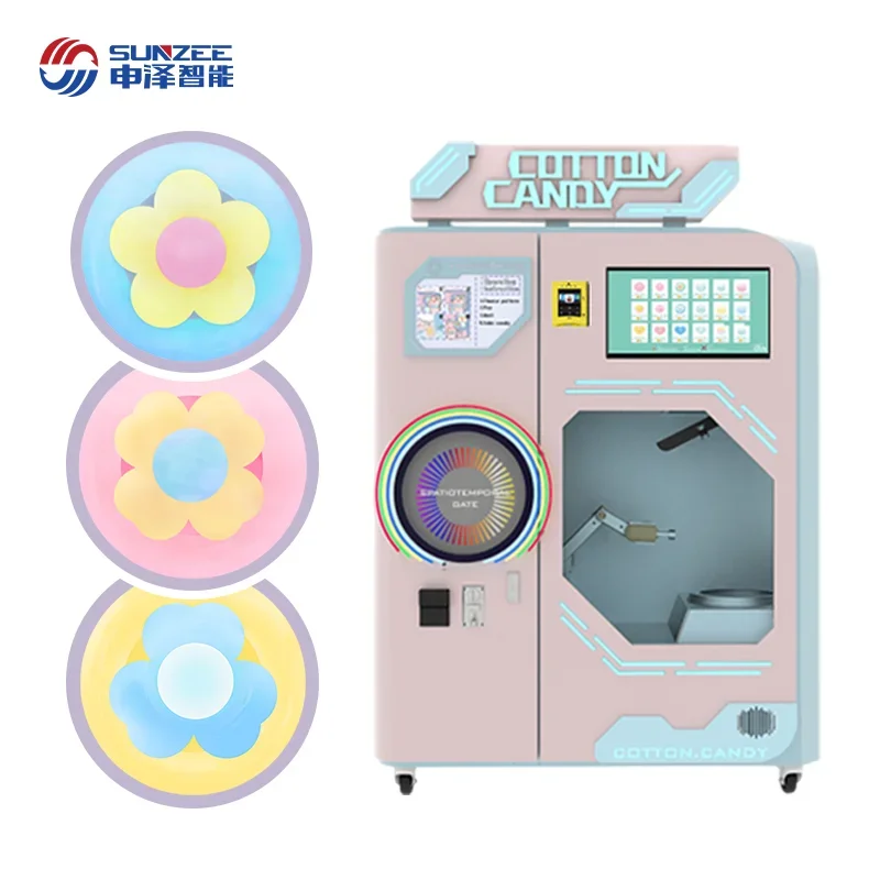 Sunzee MG330A Flower Fairy Machine Source Factory Hot Products Commercial Food Equipment Cotton Candy Machine Smart Retail