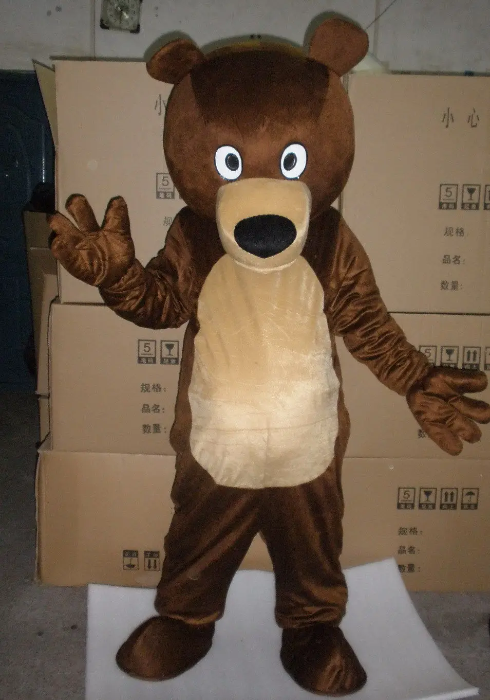 Nieuwe Volwassen Karakter Bruine Beer Mascotte Kostuum Halloween Kerst Jurk Full Body Props Outfit Mascotte Kostuum