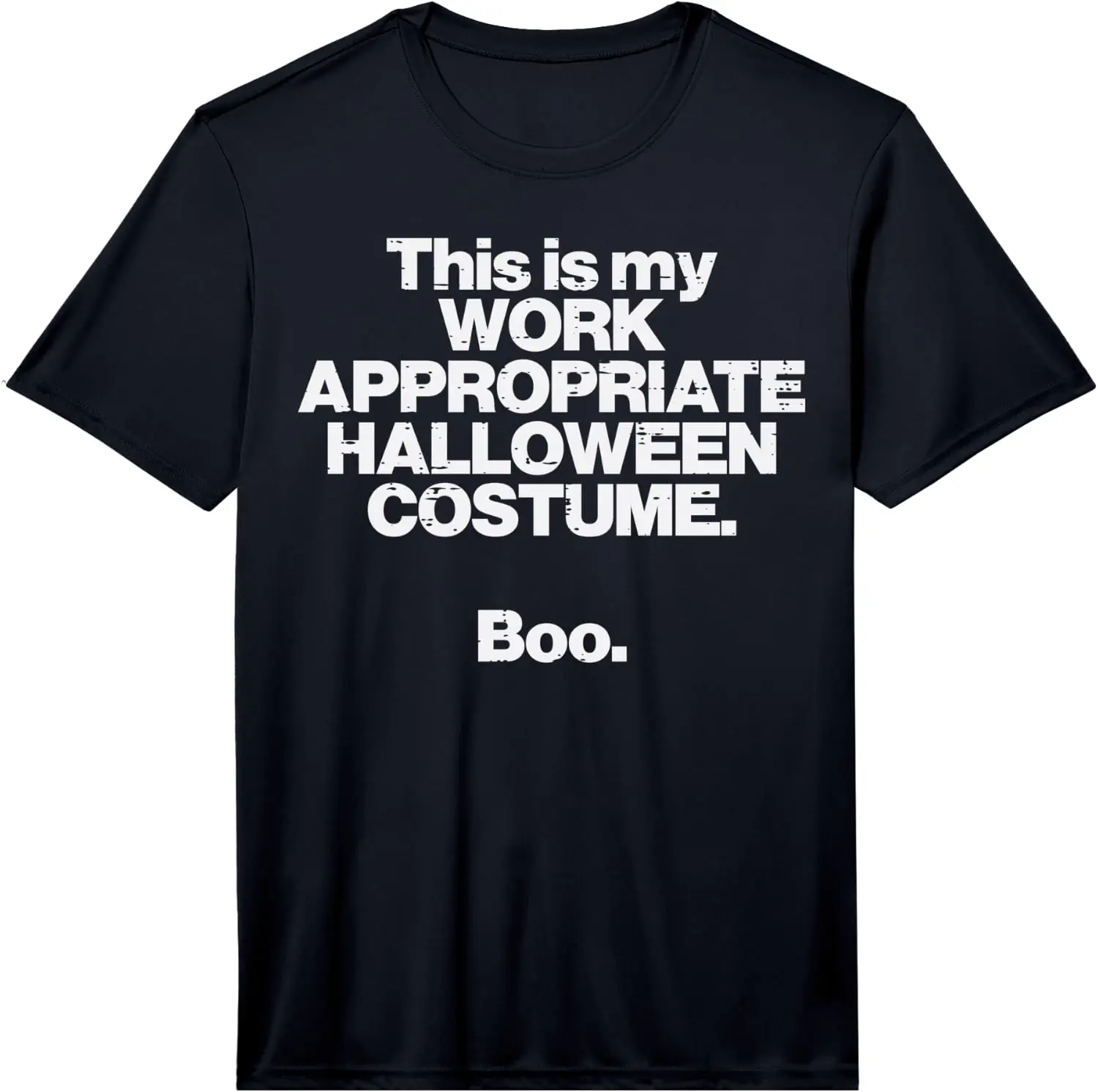 This Is My Work Appropriate Halloween Costume Boo Funny Performance T-Shirt 100% Cotton Trendy Y2K Short-Sleeve Tee – Soft,