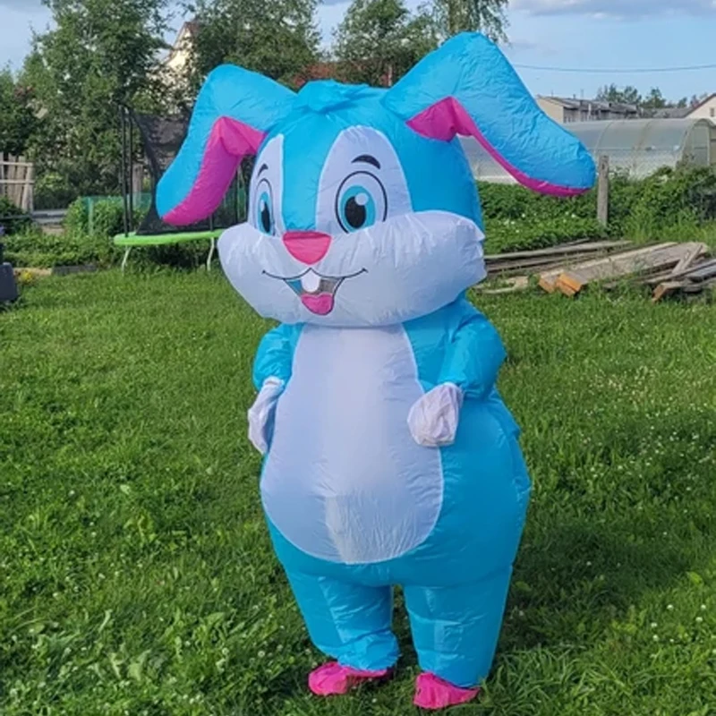 

Easter Rabbit Inflatable Costume Adult Easter Egg Rabbit Inflatable Animal Costume Set Easter Family Festival Party Costume Prop