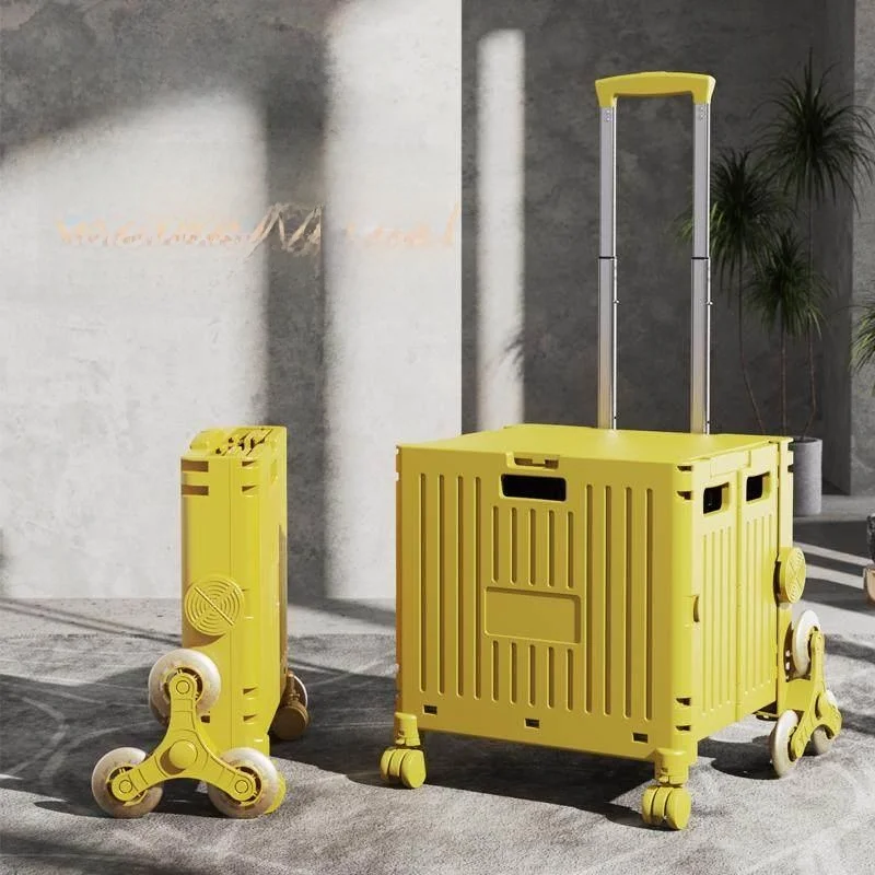 portable-folding-stainless-steel-shopping-cart-with-pull-rod-vegetable-car-miniature-lightweight-pulling-goods-shopping-trolley