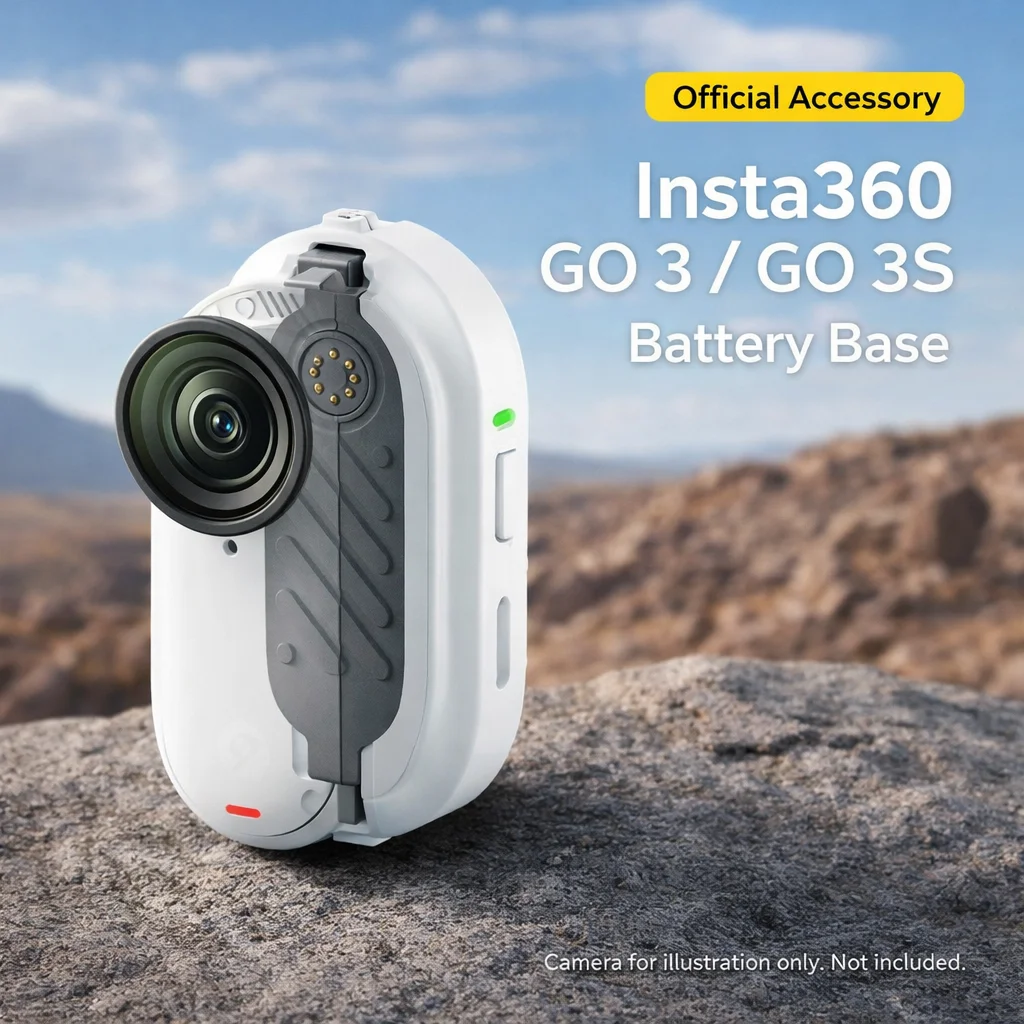 

Оригинальный дополнительный аккумулятор Insta360 GO 3 / GO 3S, съемка во время зарядки, магнитное крепление и быстросъемная система