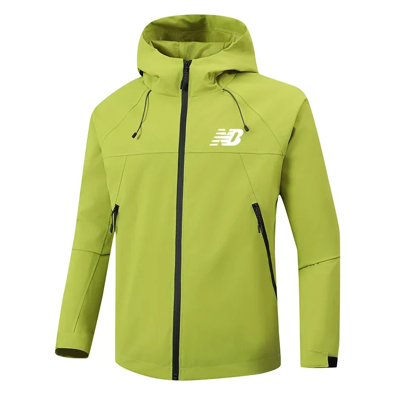 

Men's outdoor hooded windbreaker, spring and autumn mountaineering sweatshirt, fashionable fishing windproof jacket