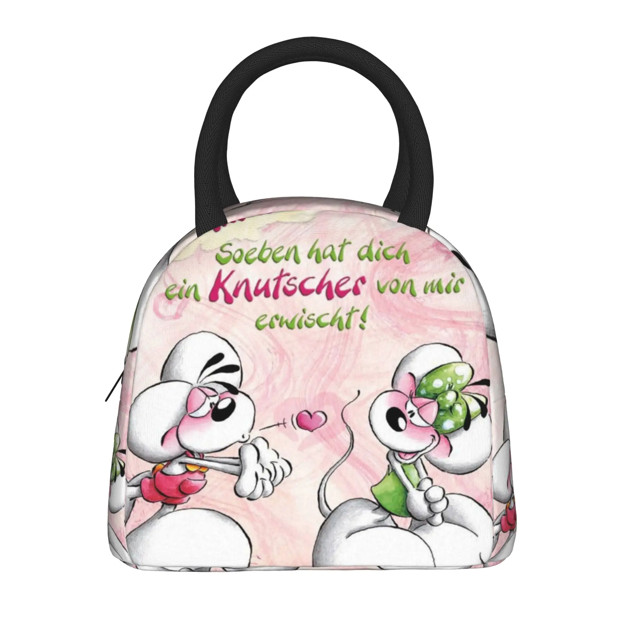Diddl Diddlina Cartoon Mouse Insulated Lunch Bag for Men Women  Food Container Portable Cooler Thermal Lunch Boxes For Travel
