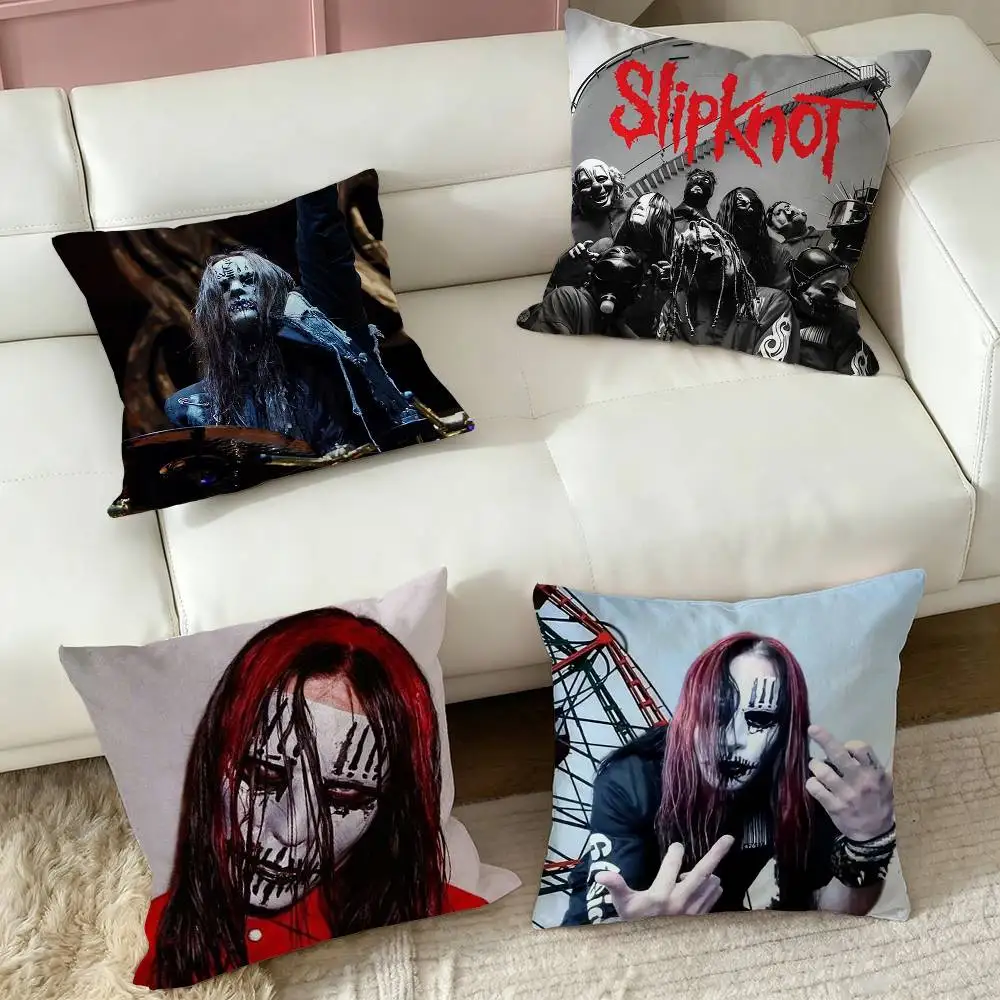 Music Slipknot Joey Jordison  Square Double-Sided printed Pillow Case Bedroom Bedside Pillow Sofa Cushion Cover