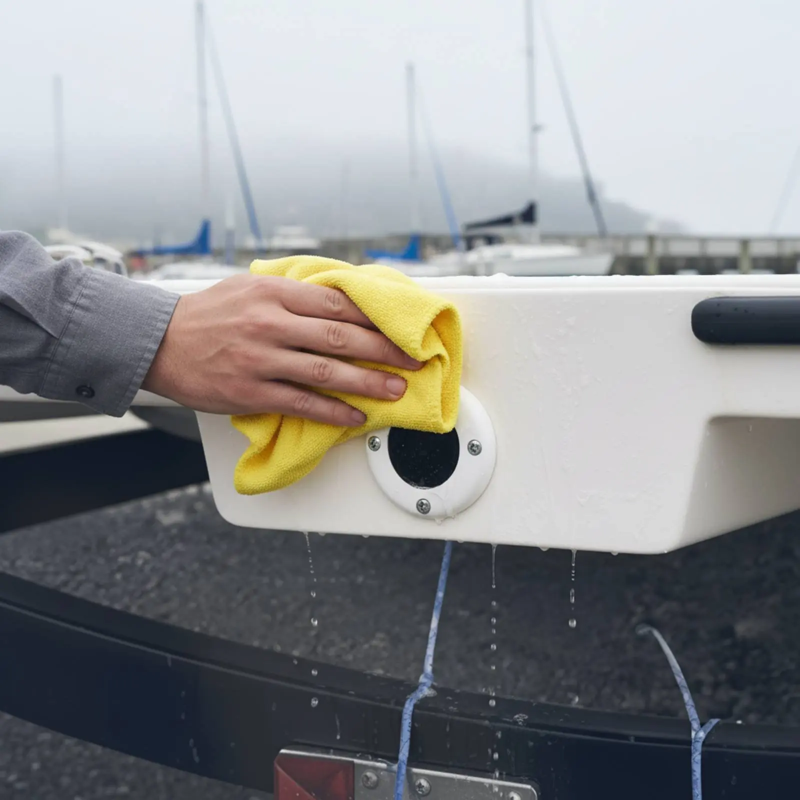 Boat Drain Scupper Mechanism Prevents Backflow Yacht Sewage Outlet Boat Scupper Drain Easy Installation for RV view 5