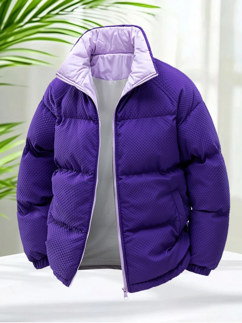 

Мужская куртка-пуховик в стиле хип-хоп, уличная одежда, зимнее теплое пальто, верхняя одежда большого размера с пузырьками, модные повседневные модные пальто в городском стиле