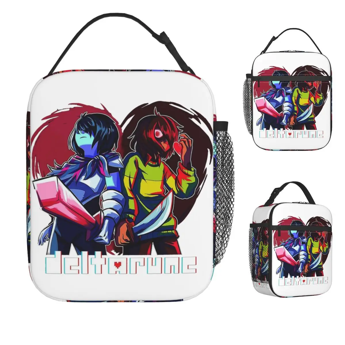 

Lancer Deltarune Lovely Lunch Bag For Girls Lunch Box Aesthetic Cooler Bag Portable Zipper Waterproof Thermal Tote Handbags
