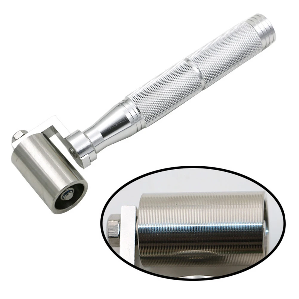 

1PC 34mm 40mm Stainless Steel Flat Stainless Steel Wall Sticker Roller Tool Hand DIY Bearing Apply Wheel Paper Pressure Roller