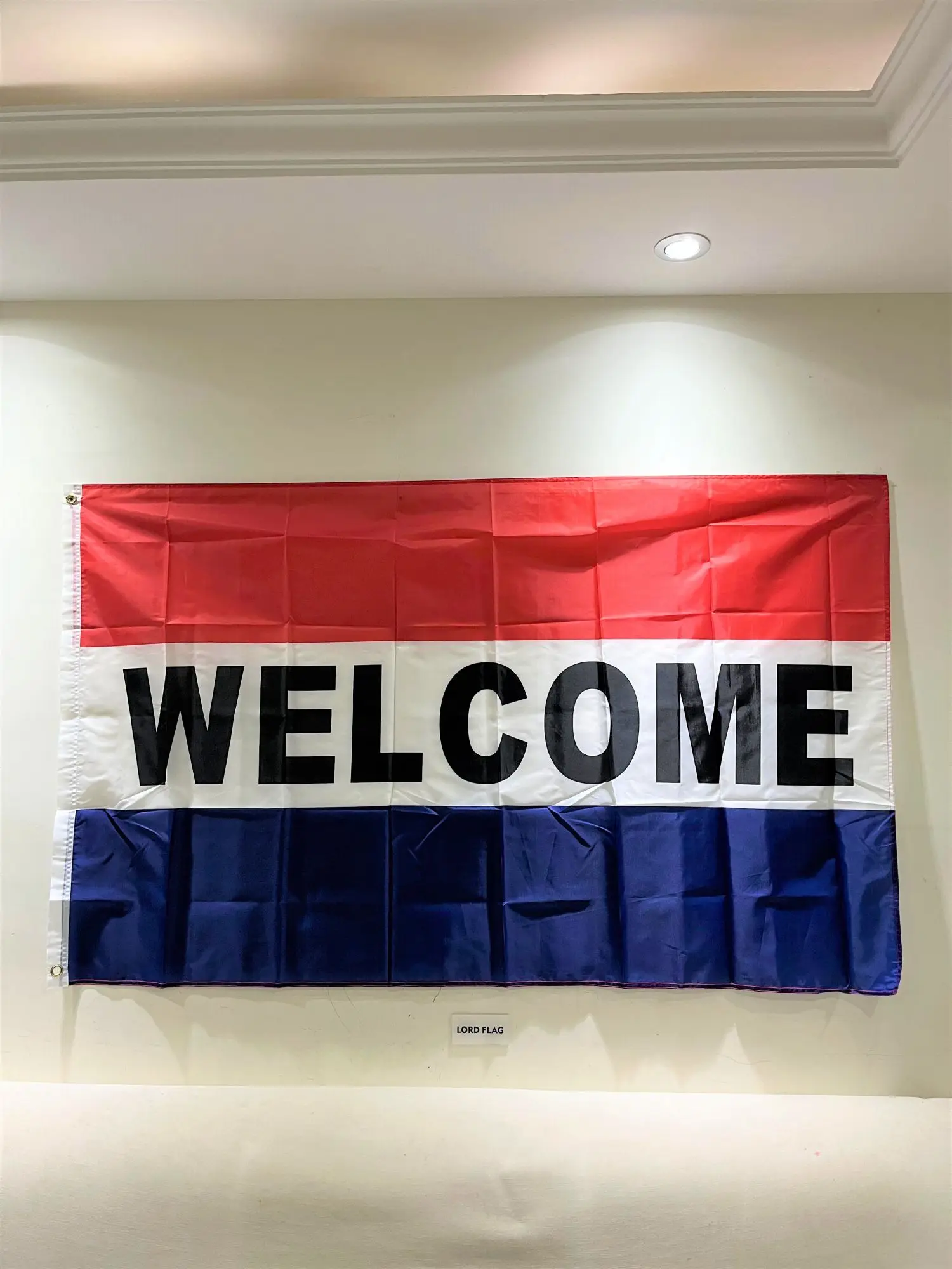 Free shipping Welcome Business Flag 90X150cm Polyester Banner For Decoration Double side