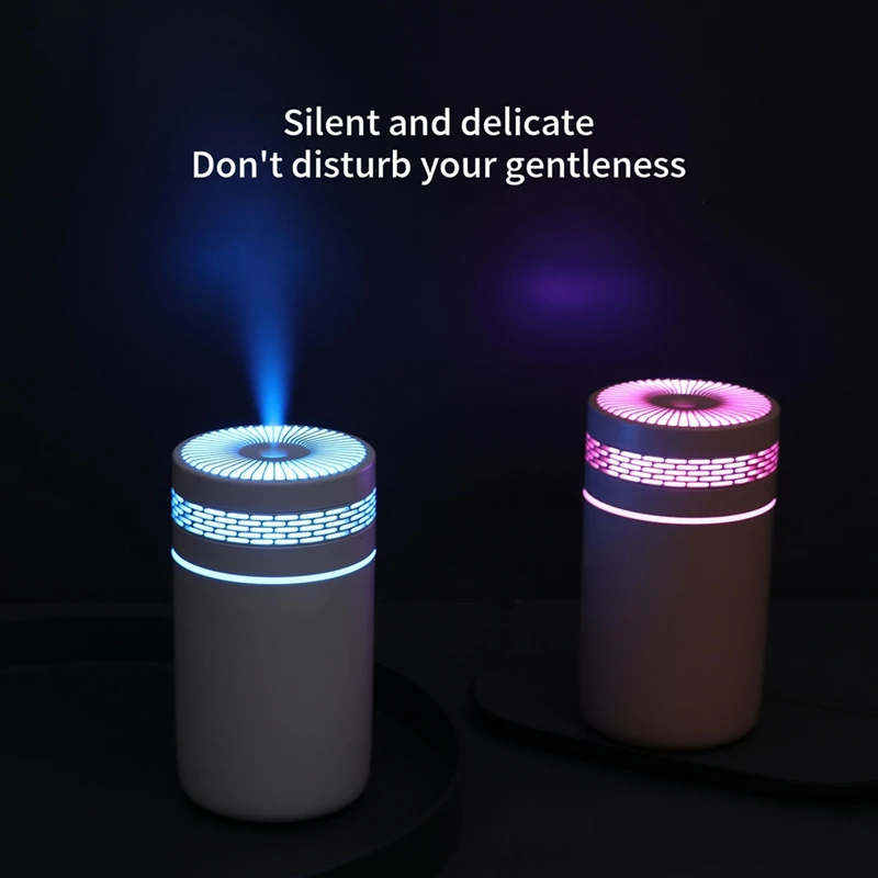 Humidificateur d'air portable pour la maison et la voiture, pulvérisateur USB, lampe de nuit LED, supporter ficateur, document, 250ml