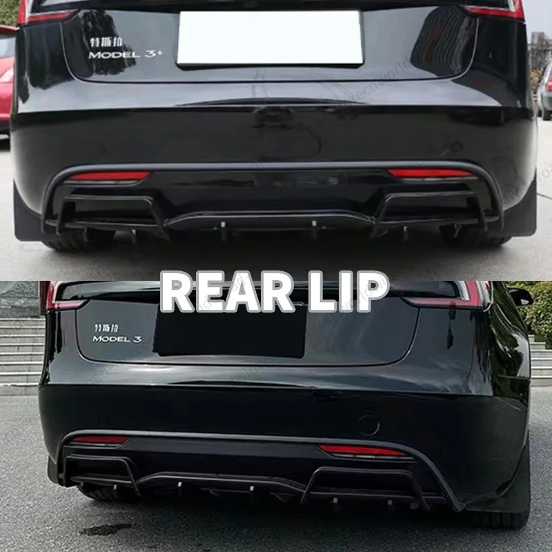 For Tesla AD Sport 2024 Model 3 Highland BodyKit Spoiler Diffuser Tuning Exterior Auto Accesories Front Lip Side Skirt Rear Lip