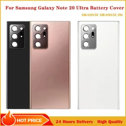 Back Glass Cover For Samsung Galaxy Note20 Ultra 5G , N985 Back Door Replacement Hard Battery Case, Rear Housing Cover+ Adhesive