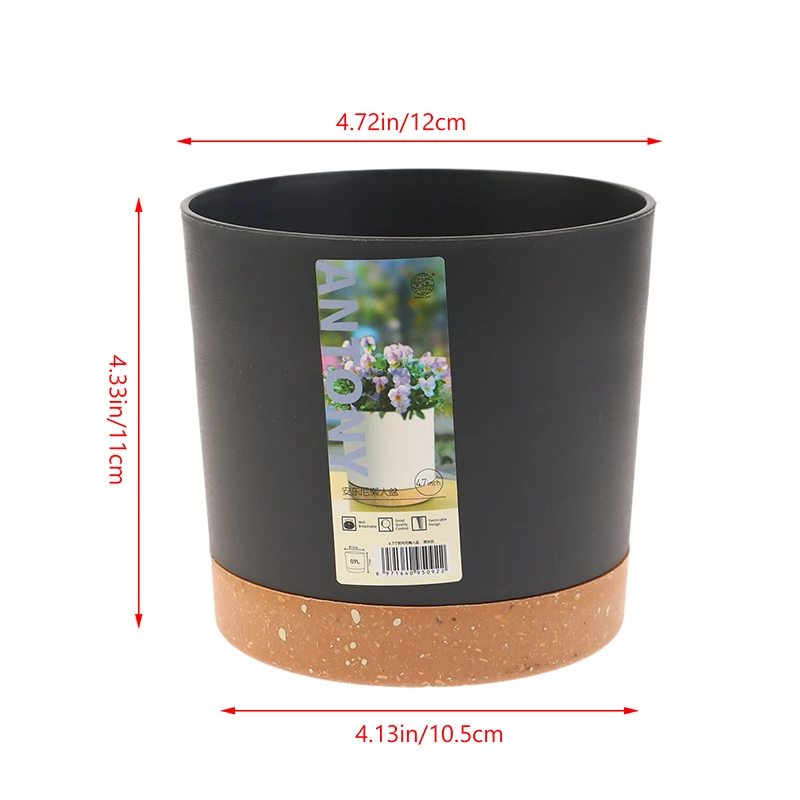 Succulent Plant Pot Round Double Layer Green Plant Flowerpot Succulent Small Flower Pot For Cactus With Drainage Hole Pots