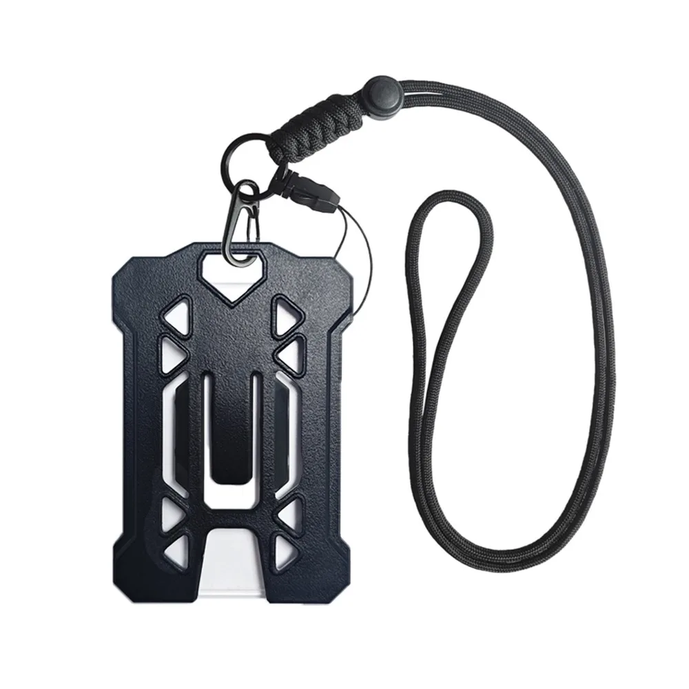 

Новый черный держатель для бейджа, сверхпрочный, с регулируемым ремешком, держатель для удостоверения личности, держатель для бейджа