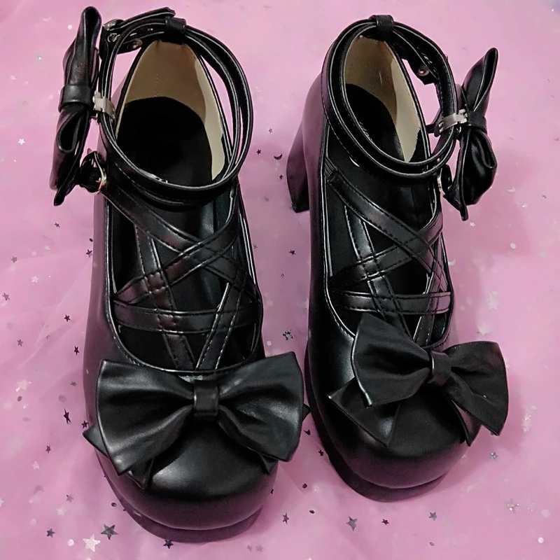 Aurora sandali estivi con tacco medio In nuova origine Lolita, sandali estivi. Scarpe con cinturino con fibbia da donna