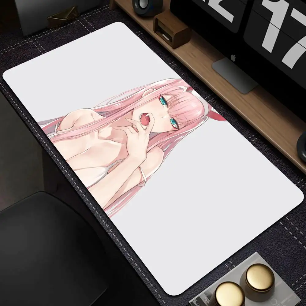 Anime Zero Two Darling in the Franxx Mouse Pad Gaming XL Large New Mousepad XXL keyboard pad Carpet Soft Non-Slip PC Mouse Mats