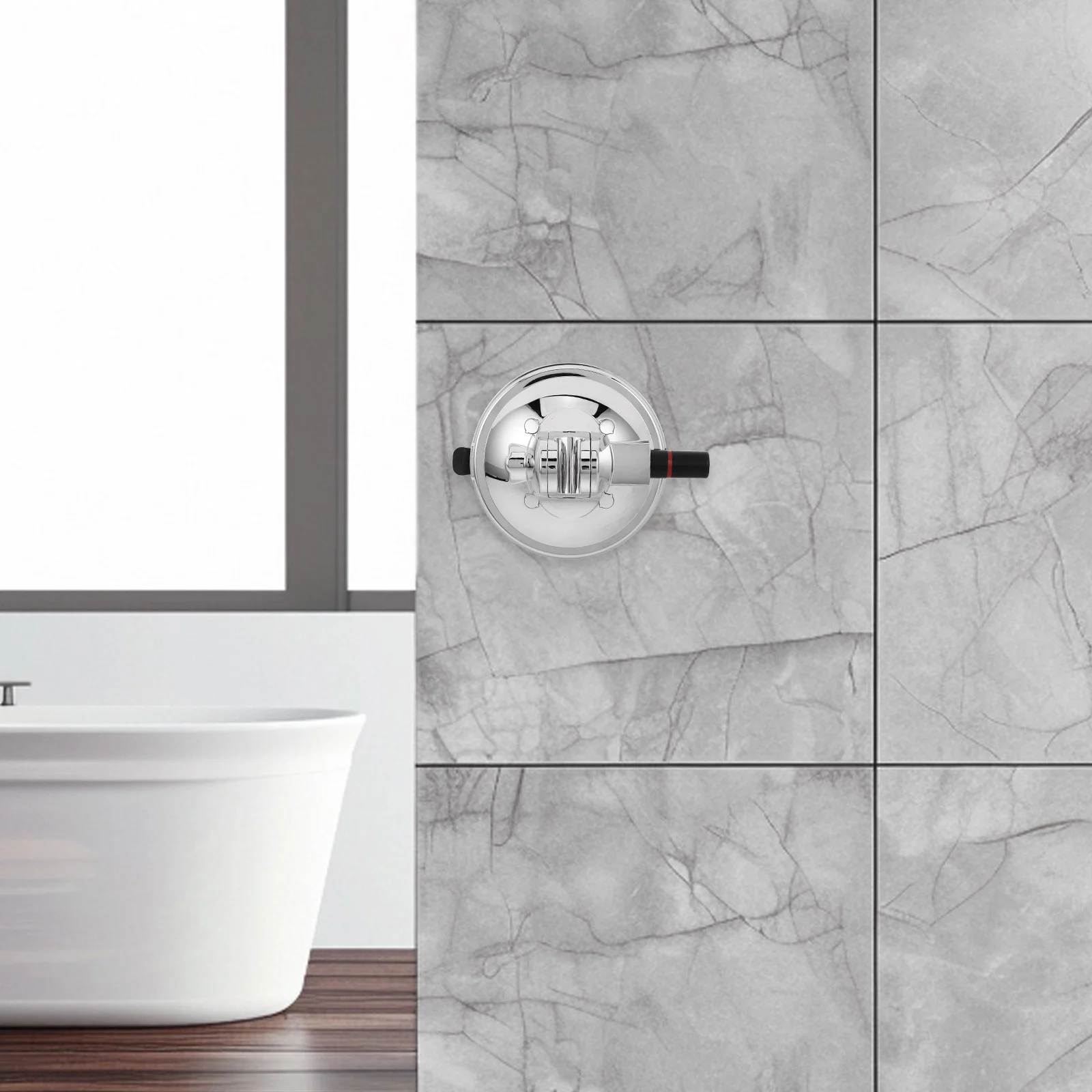 

Removable Adjustable Suction Cup Shower Head Holder Universal Handheld Mount Bracket Bathroom Wall Holder Glass Marble Metal