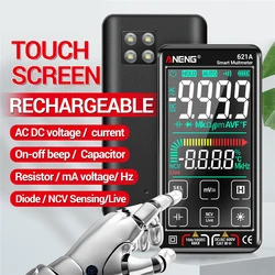 Aneng 621A Digital Multimeter Rechargeable Colour LCD Auto Ranging Ohmmeter Capacitance Voltage Tester Anti-Burning