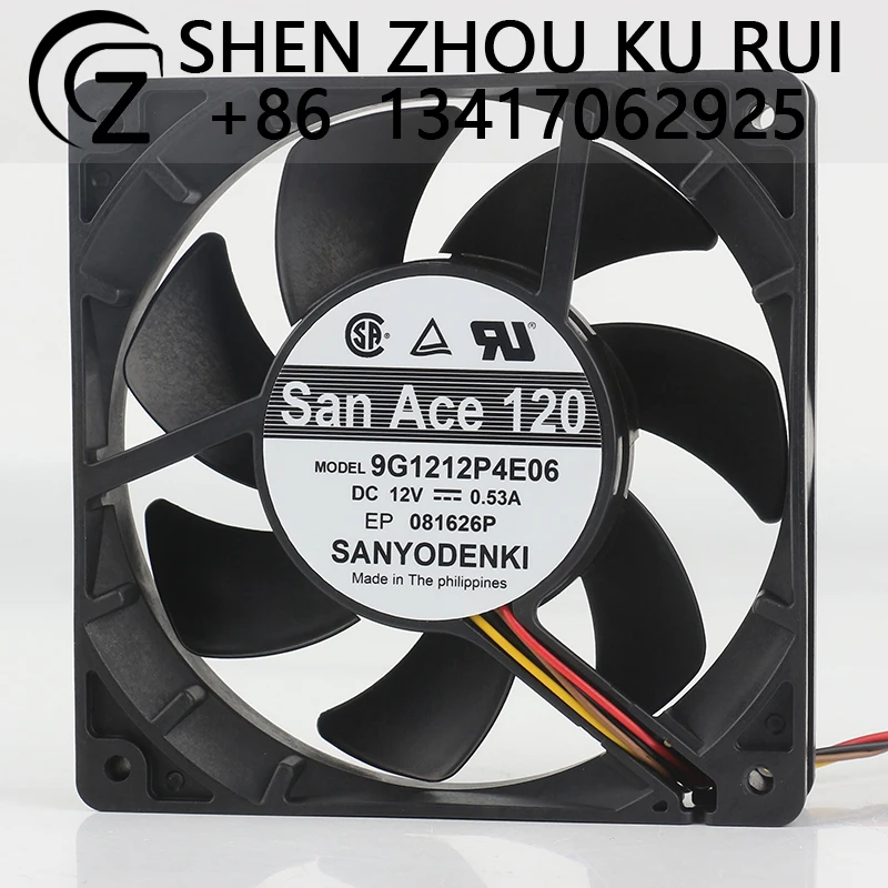 

9G1212P4E06 Sanyo DC12V 0.53A 12025 четырехпроводной вентилятор охлаждения инвертора проектора с высоким объемом воздушного потока