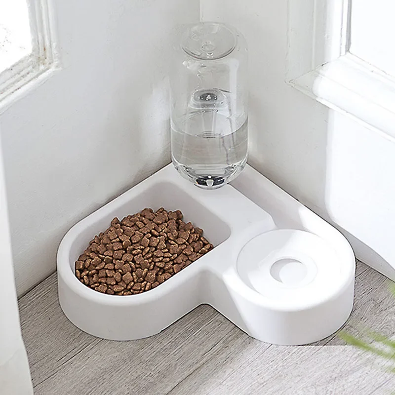 

Corner Dog Bowl Cat Dog Automatic Drinking Bowl Pet Automatic Feeder Cat Water Dispenser Drinking Dog Feeder 500ml